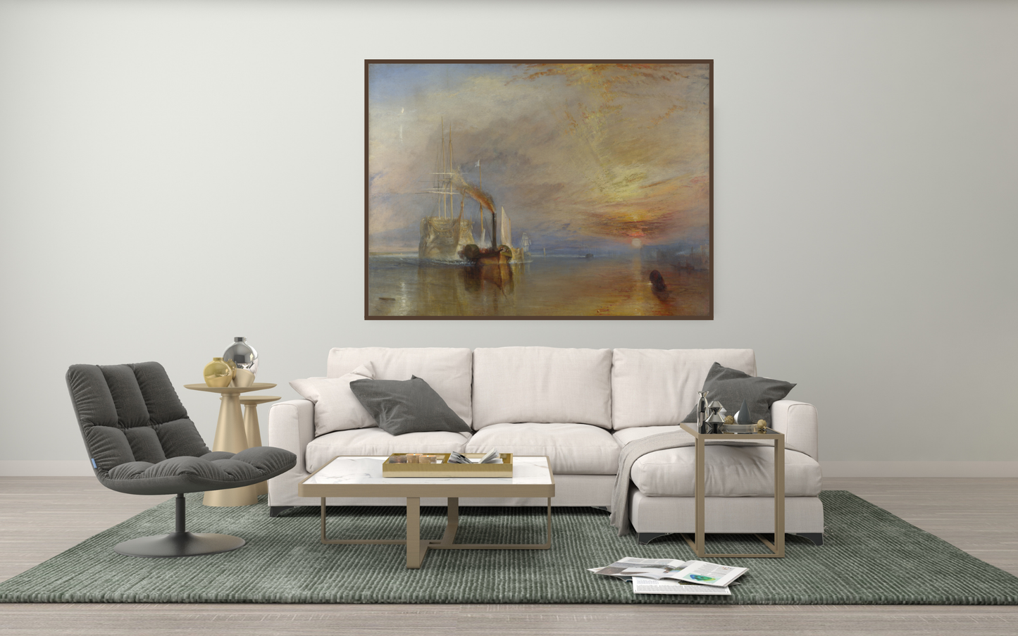 The Fighting Temeraire Tugged To Her Last Berth to Be Broken Up