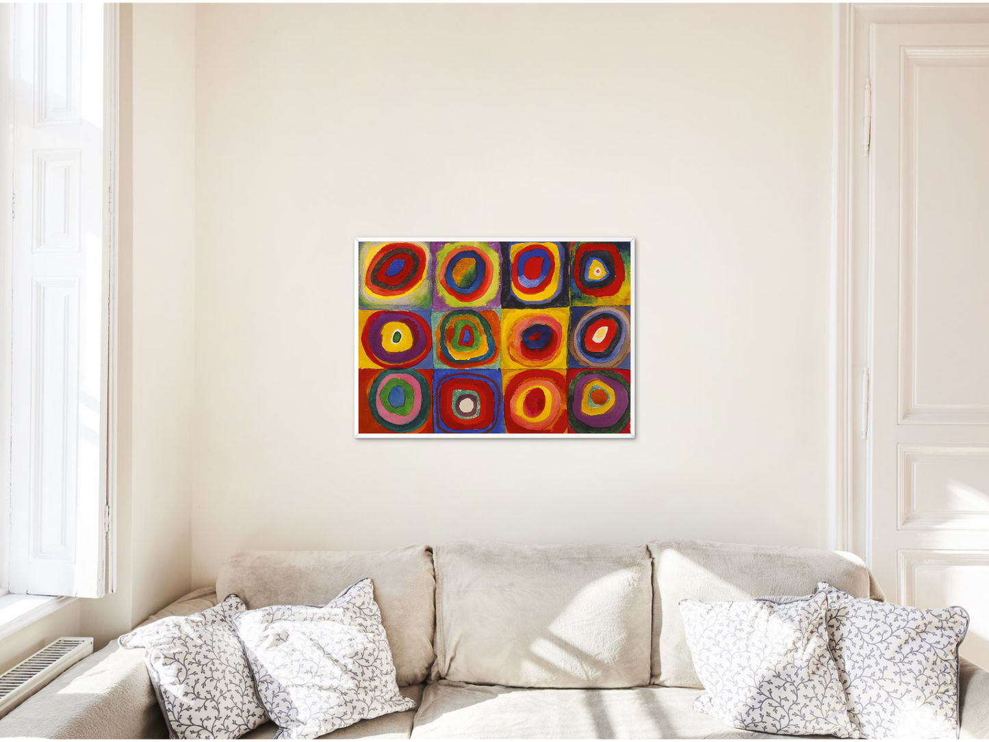 Color Study, Squares with Concentric Rings