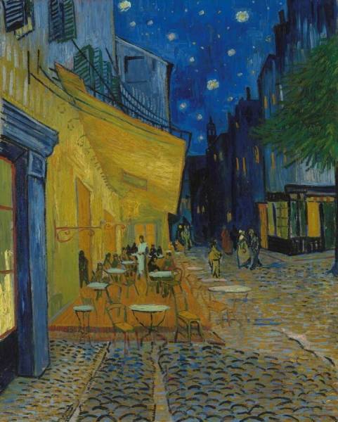 The Cafe Terrace on the Place Du Forum, Arles, at Night