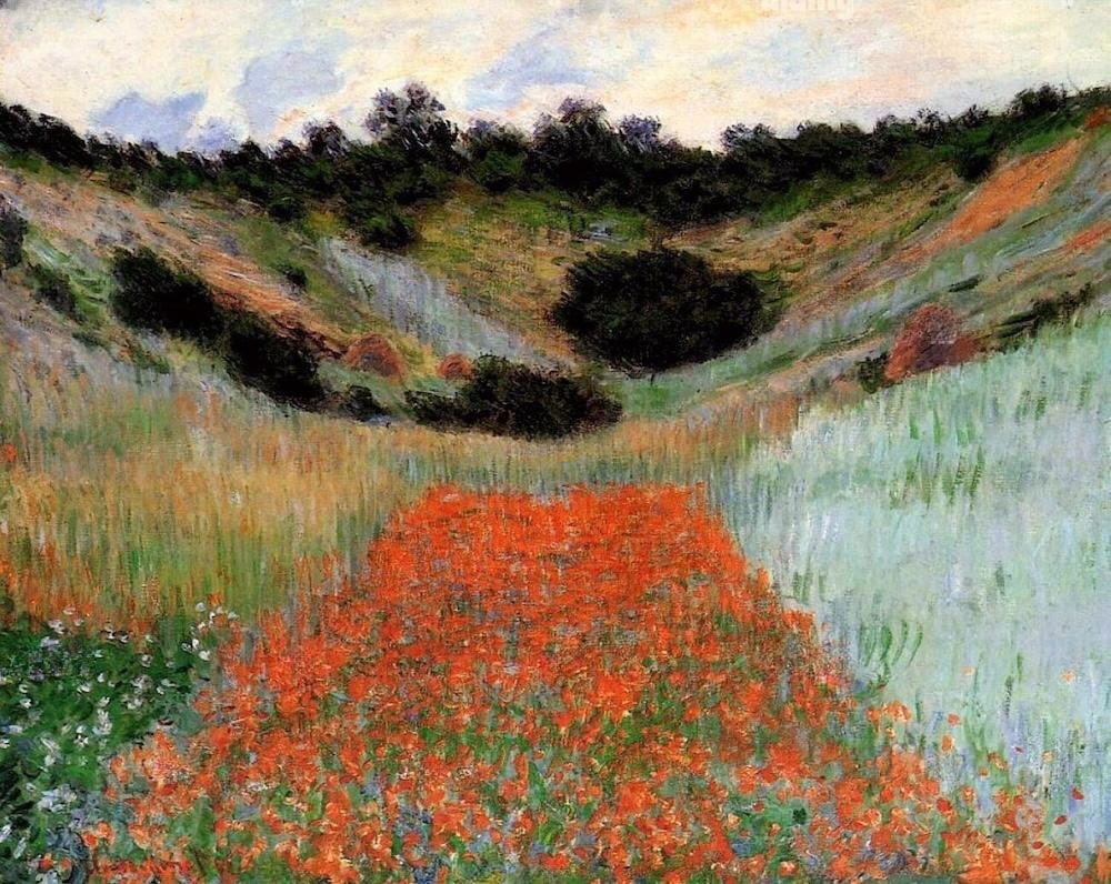Poppy Field in a Hollow Near Giverny